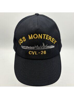 USS Monterey CVL-26 Hat Navy Ship Cap HMC Honors Made in USA Veteran
